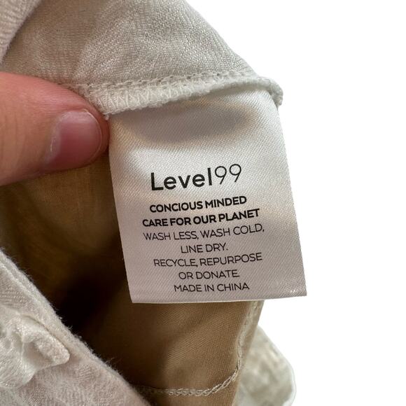 Level 99 white linen cropped pants - Picture 6 of 7